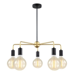 Lampa wisząca Malene MDM3386/5 BK+GD Italux - zdjęcie 2